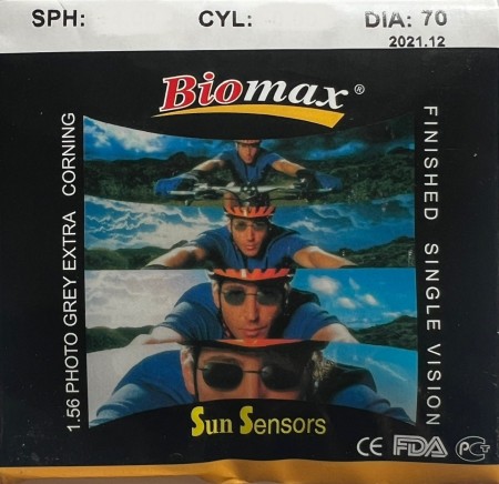 Photochromic 1.56 GREY  + 0.00 ~ +6.00
